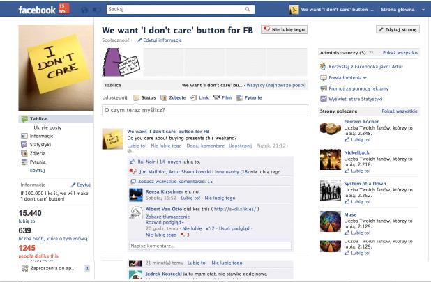 Dislike Facebook Button Google Chrome Plugin