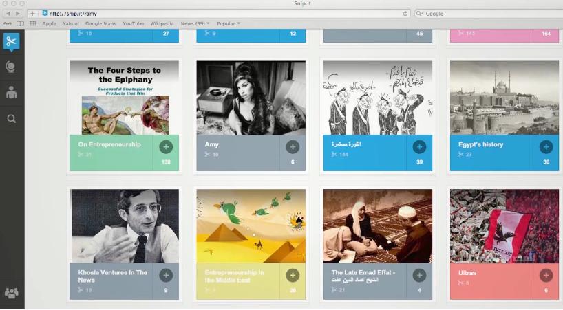 snip.it content collections