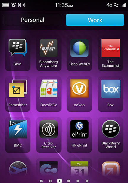 BlackBerry Hub 