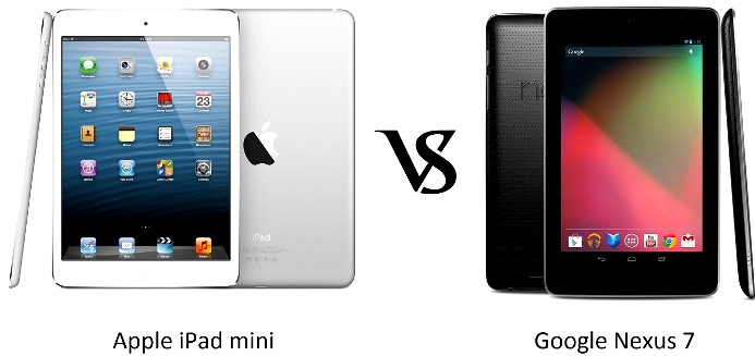  Google Nexus 7 vs iPad Mini