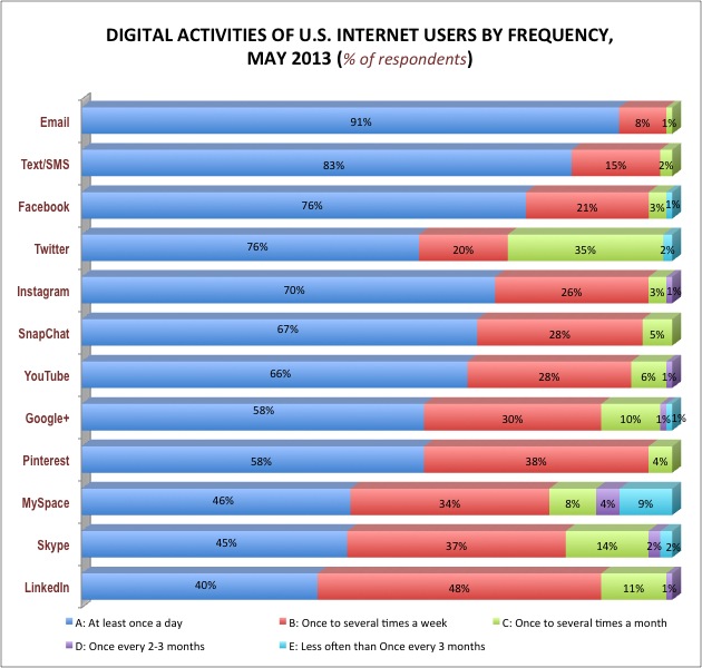 Internet Users US Activities 2013