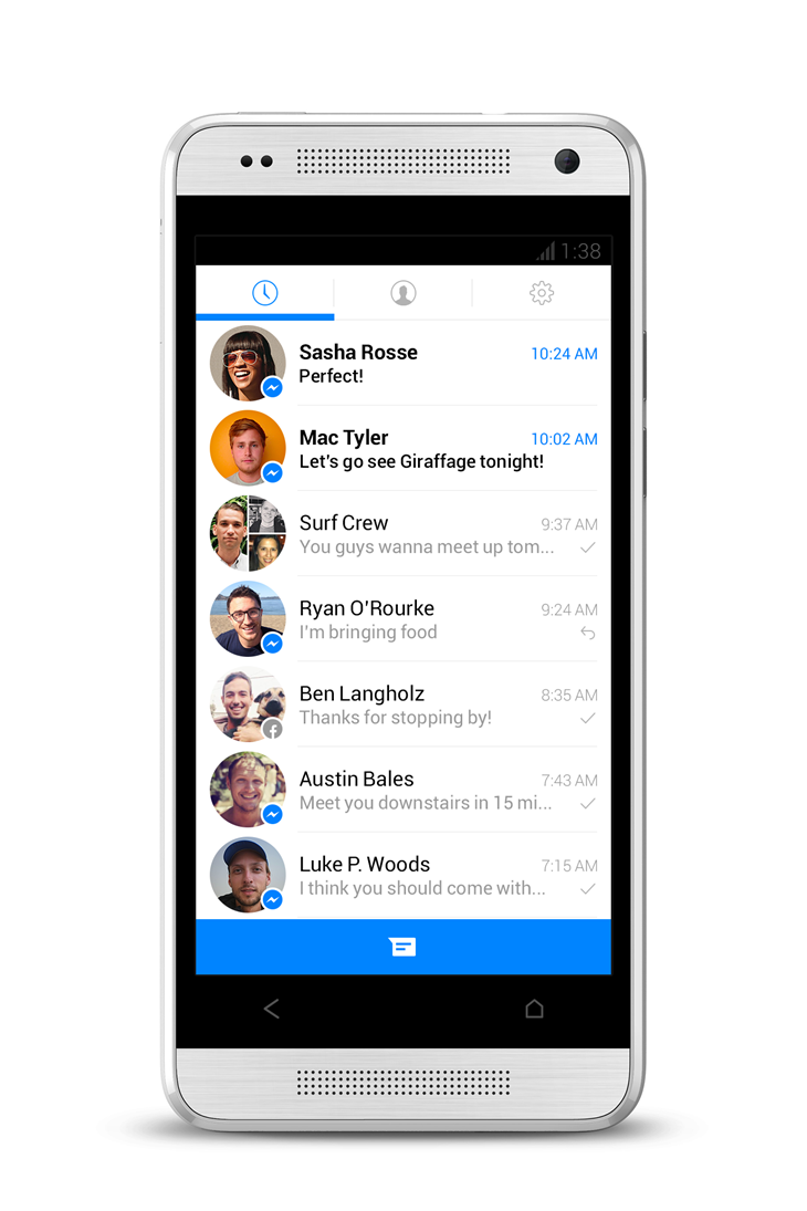 new facebook messenger app