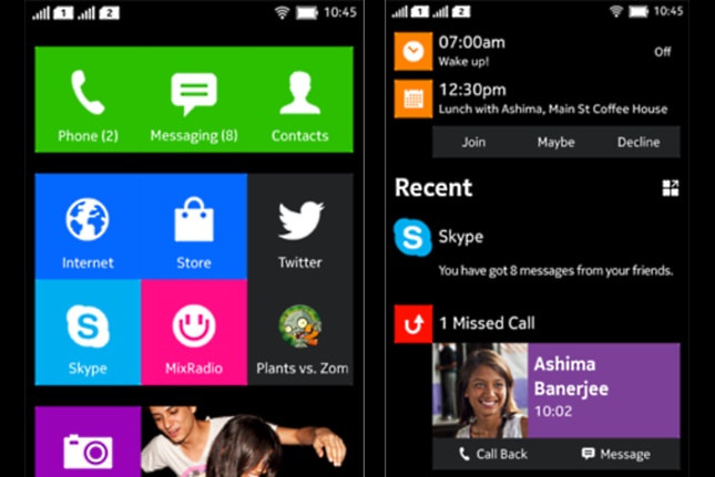 Nokia Normandy A110 Android UI