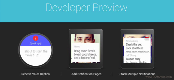 android wear developer preview