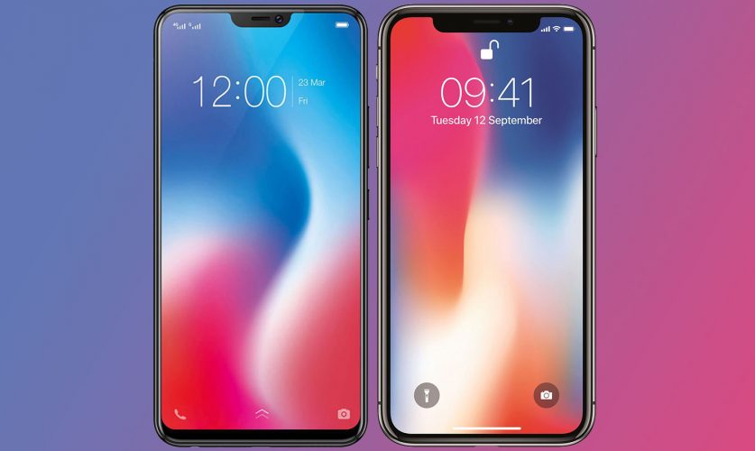 Vivo-V9-vs-Apple-iPhone-X