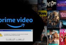 catalog errors on Amazon Prime Video